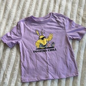 Kids 'Eggstra Chill' Lavender Graphic Tee